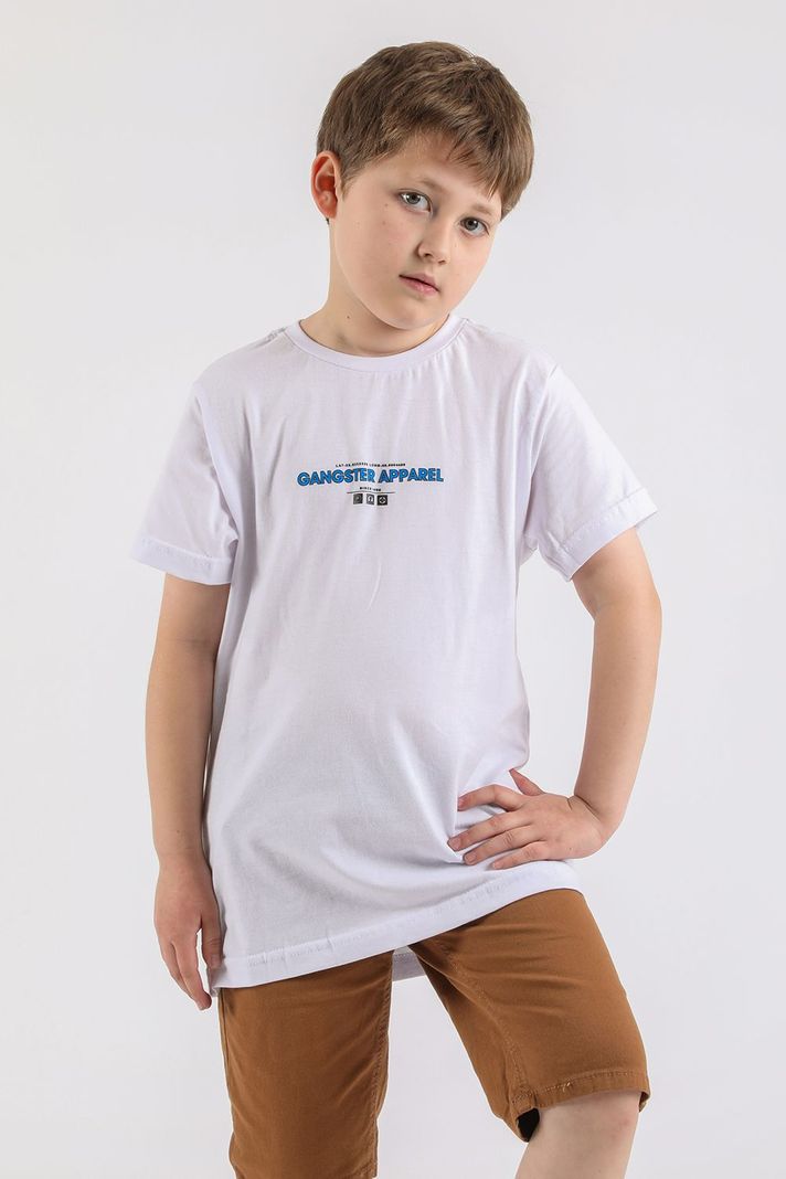 Teen Polera Mc Básica Montego Blanco Gangster-0