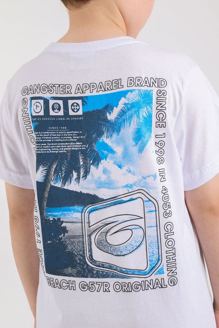 Teen Polera Mc Básica Montego Blanco Gangster-1