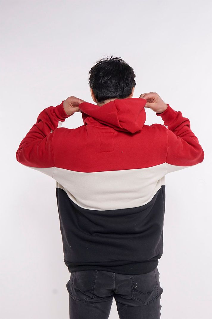Polerón Hoodie Fleece Journal Rojo Gangster-2