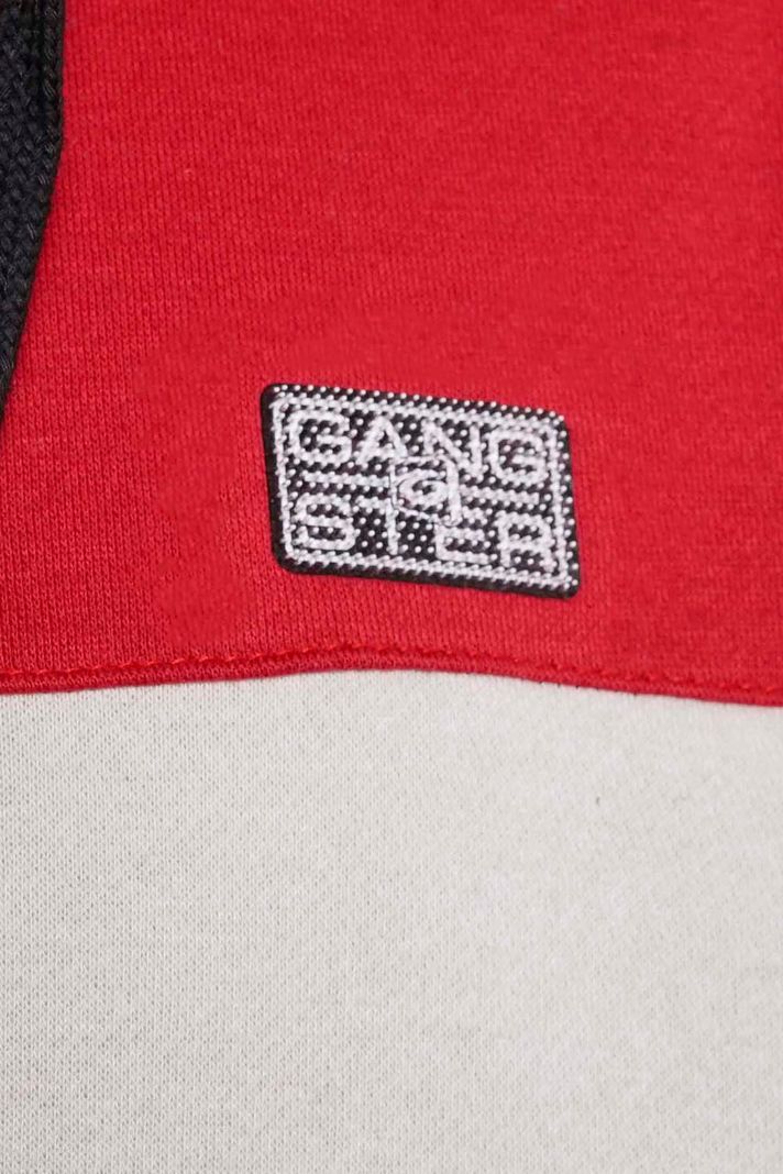 Polerón Hoodie Fleece Journal Rojo Gangster-7