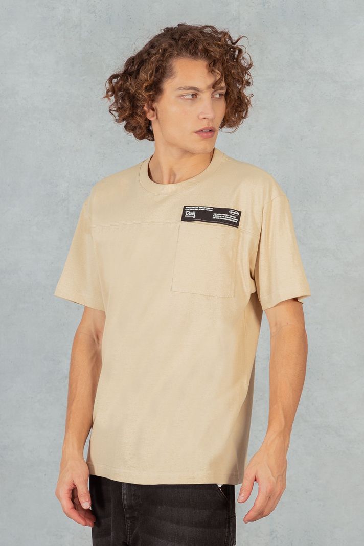 Polera Mc Especial Patch Beige Overcore-0