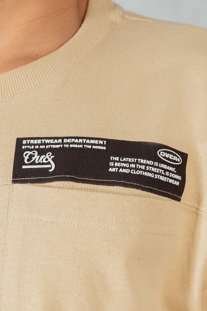 Polera Mc Especial Patch Beige Overcore-3