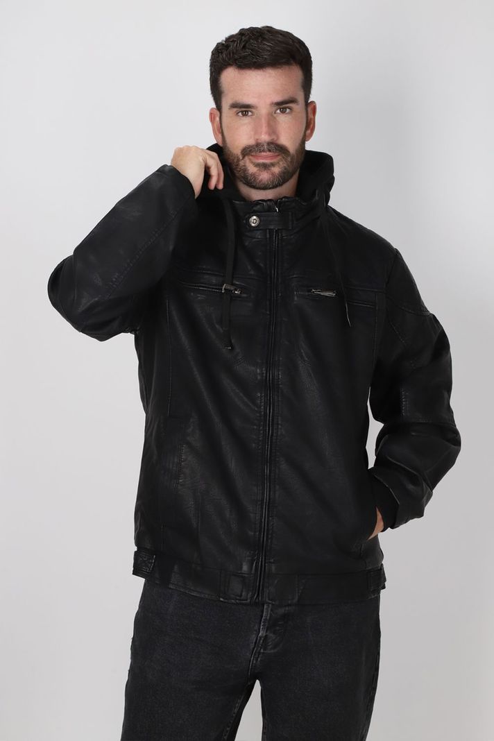 Chaqueta PU Pride Negro Gangster-0