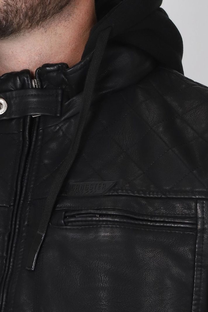 Chaqueta PU Pride Negro Gangster-2