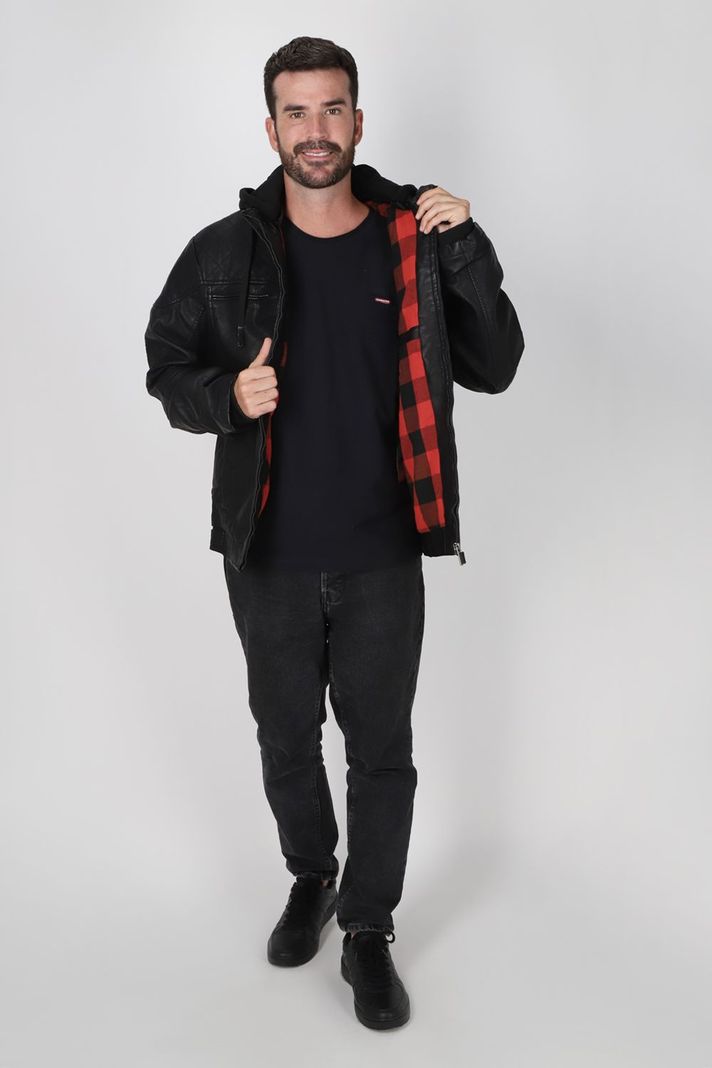 Chaqueta PU Pride Negro Gangster-3