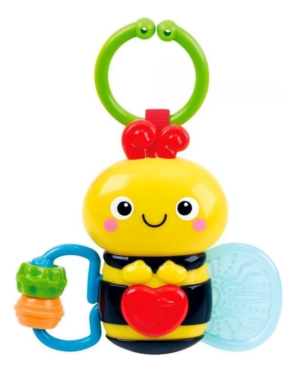 Mordedor Sonajero Abejita Luz Y Sonido Para Bebés-1