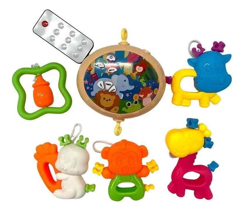 Móvil Cuna Bebe Con Control Remoto Marino 668-214-2