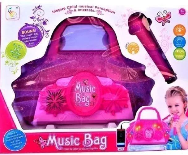 Cartera Musical Con Micrófono Karaoke-4