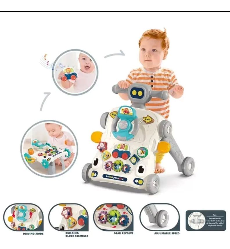 Andador Caminador Scooter Bebé Musical Multifuncional 6 En 1-2
