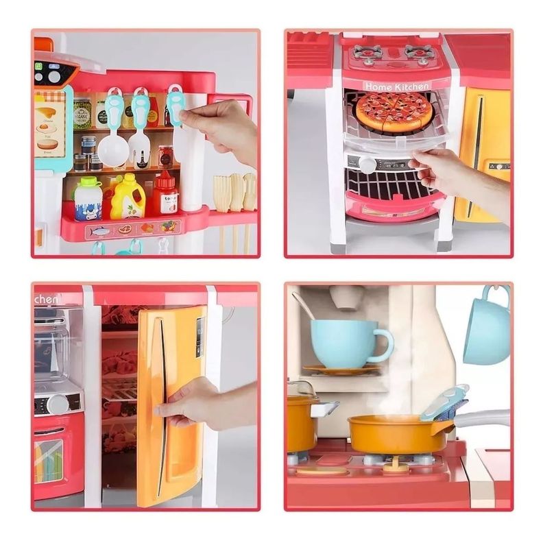 Cocina Infantil Didáctica Con Accesorios 100 cm-5