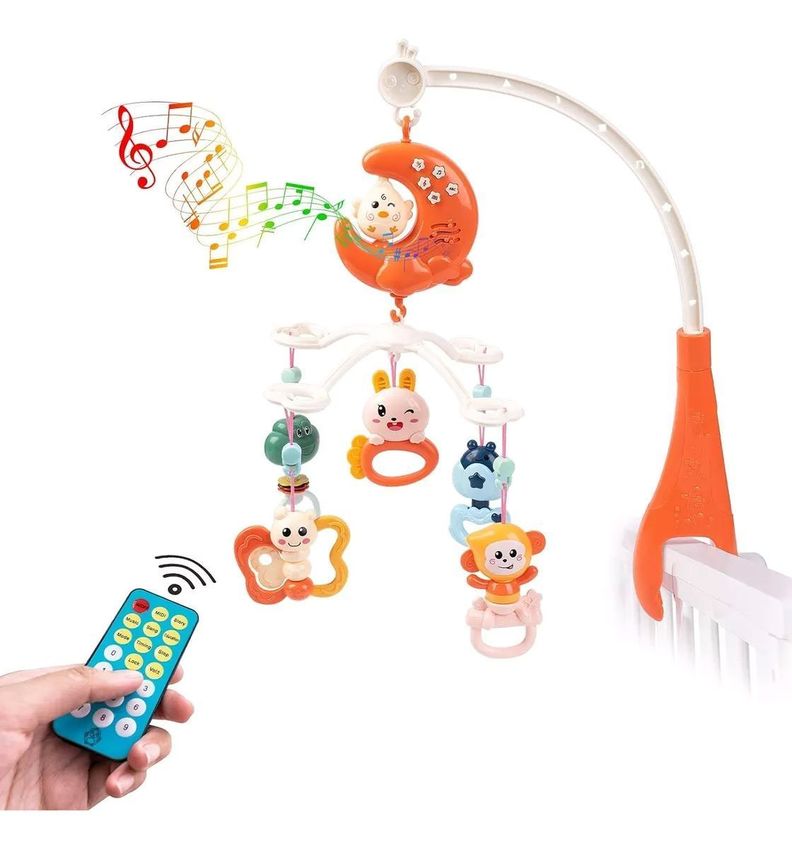 Móvil De Bebé Musical con Lampara y Control Remoto-0