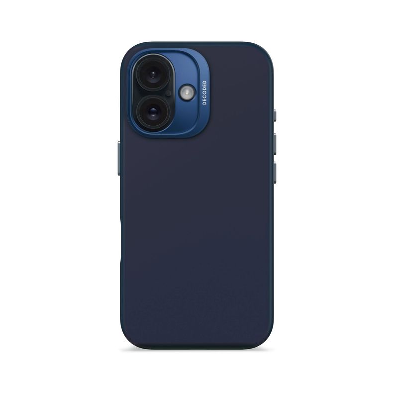 Funda silicona antimicrobial Magsafe iPhone 16 Azul marino-0