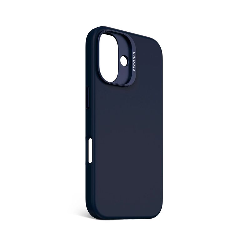 Funda silicona antimicrobial Magsafe iPhone 16 Azul marino-1