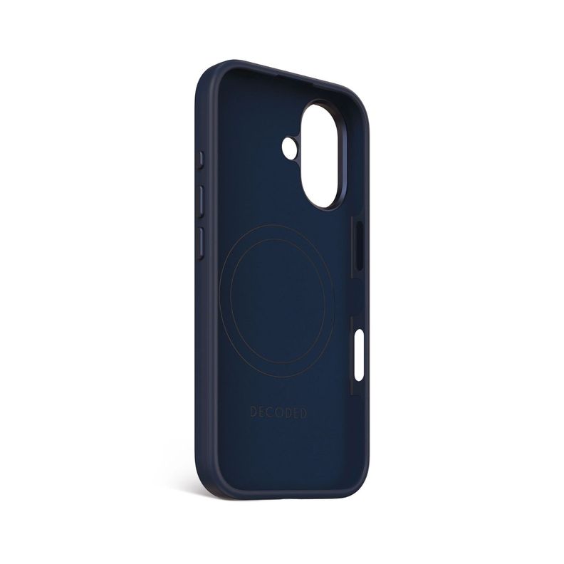 Funda silicona antimicrobial Magsafe iPhone 16 Azul marino-2