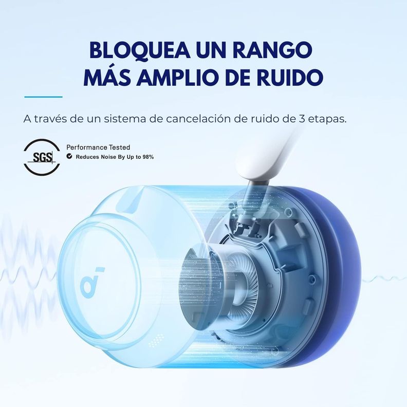Audifono Over Ear Noise Cancelling Space Q45 Blanco-2