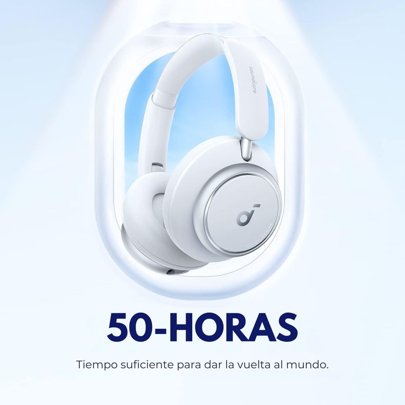 Audifono Over Ear Noise Cancelling Space Q45 Blanco-6