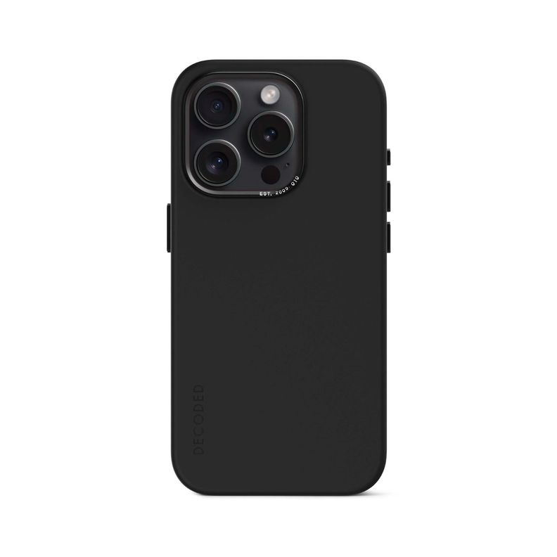 Funda silicona con MagSafe iPhone 15 Pro Decoded Grafito
