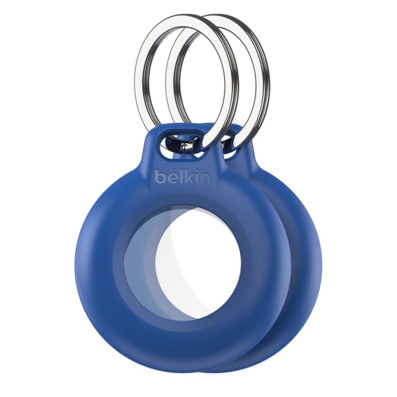Pack de 2 llaveros para Airtag Belkin azul-0