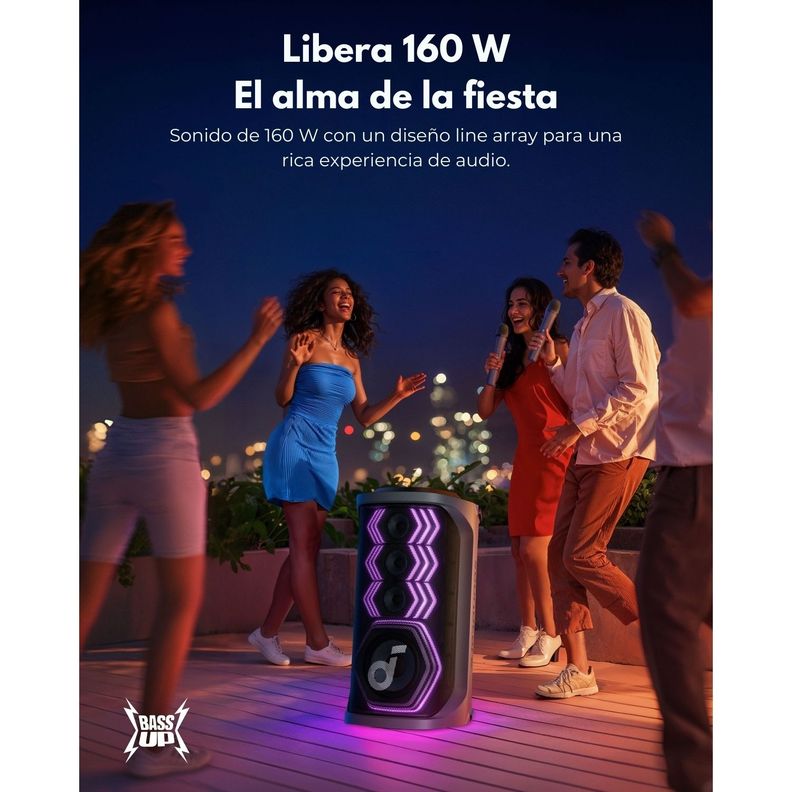 Parlante Bluetooth Rave 3 Soundcore Negro-8