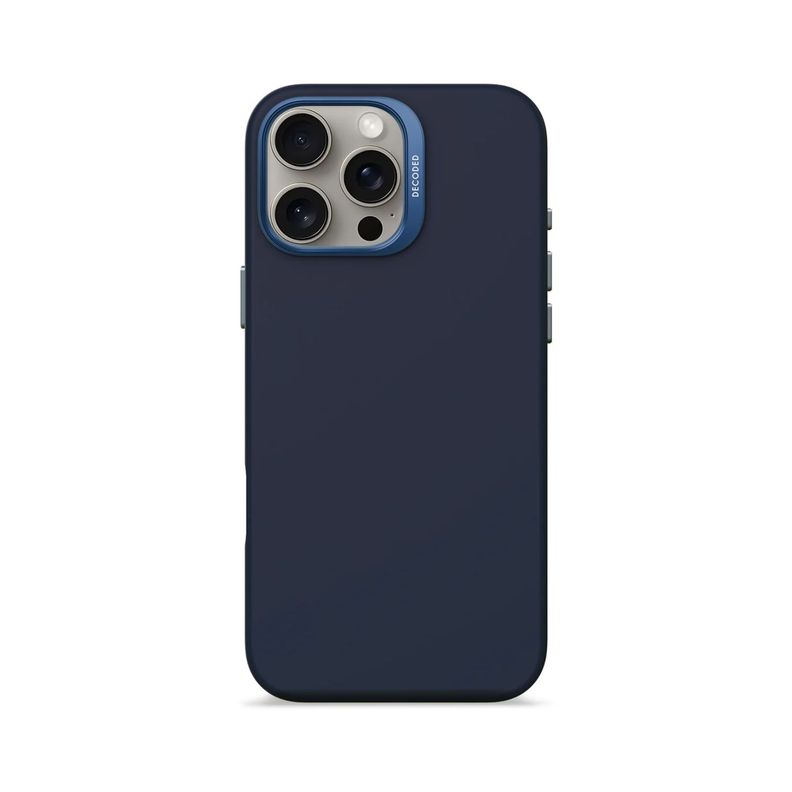 Funda silicona antimicrobial Magsafe iPhone 16 Pro Max Azul-0