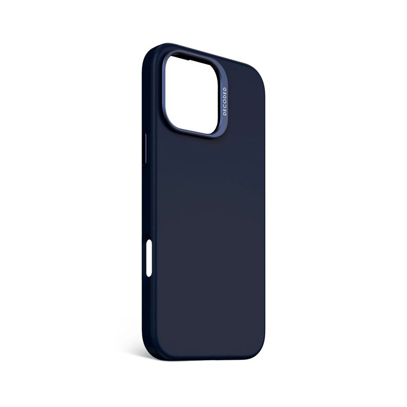 Funda silicona antimicrobial Magsafe iPhone 16 Pro Max Azul-1