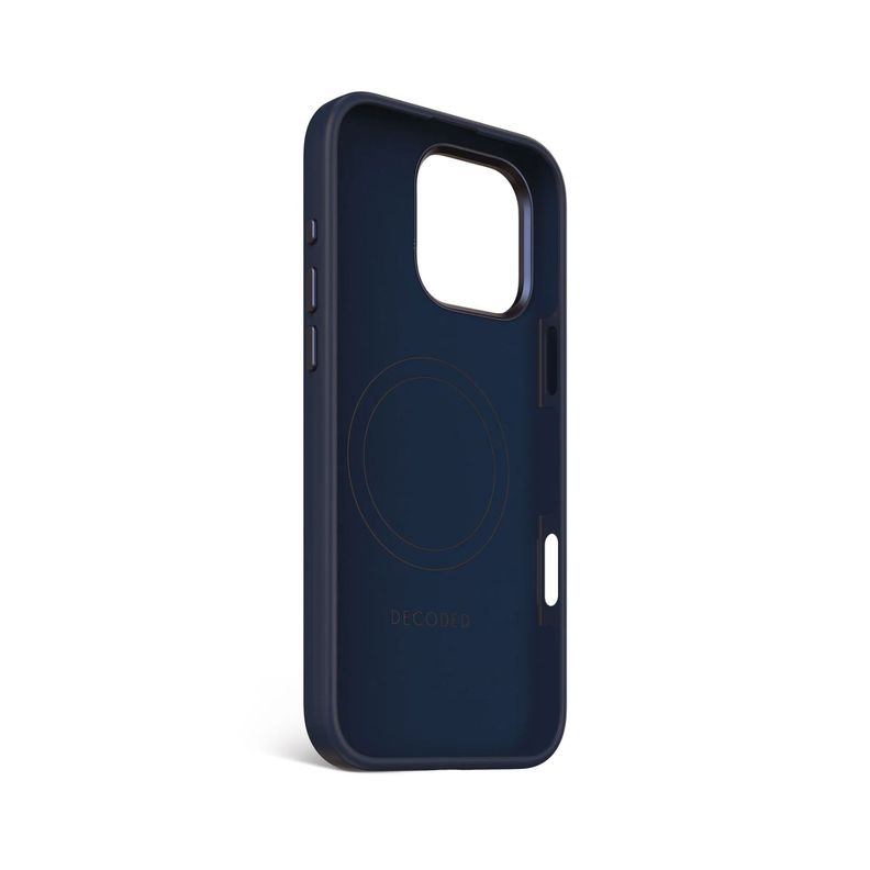 Funda silicona antimicrobial Magsafe iPhone 16 Pro Max Azul-3