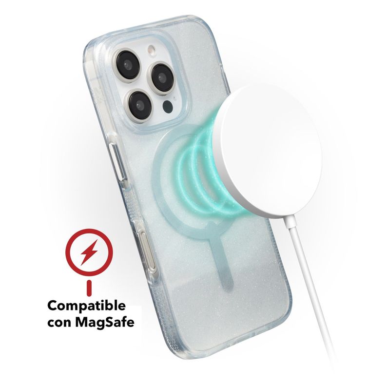 Funda Milan Snap Magsafe iPhone 16 Pro Max Blanco-4