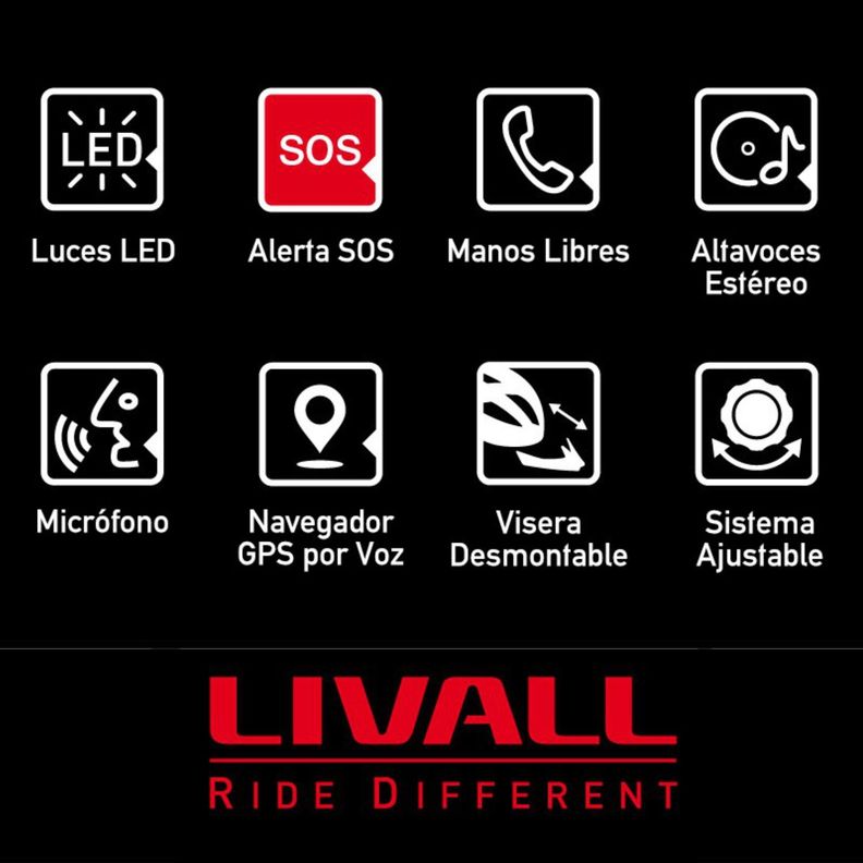 Casco inteligente LED MT1 NEO Talla L Negro-9