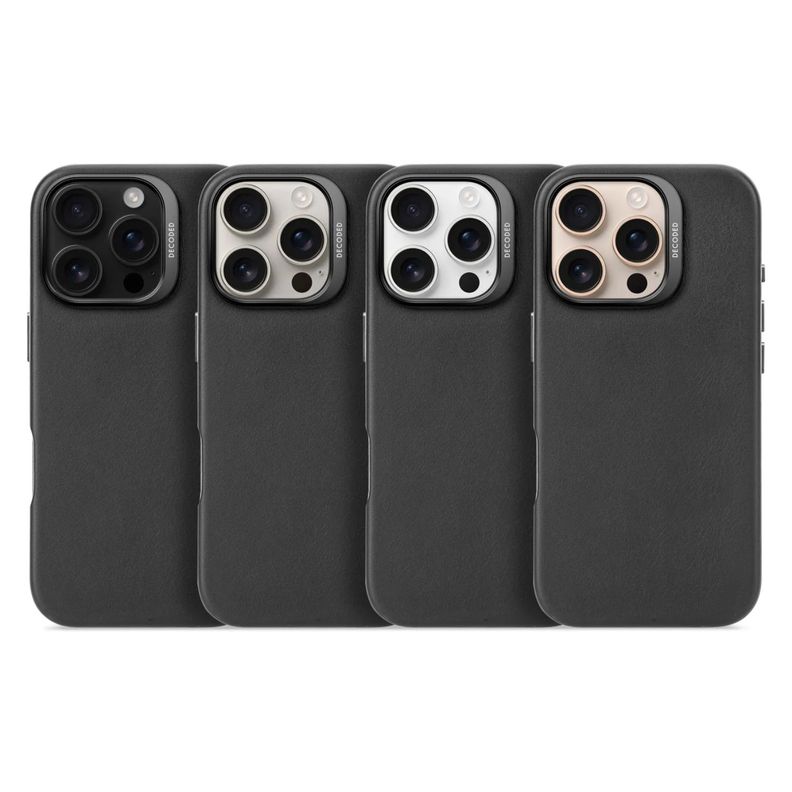 Funda cuero Magsafe iPhone 16 Pro Max Decoded Negro-9