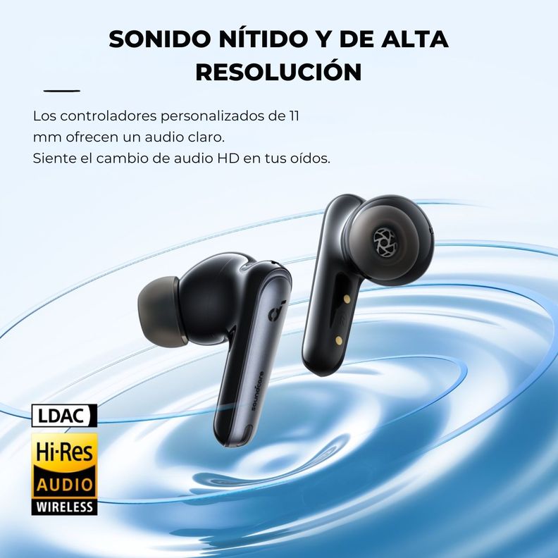 Audifonos TWS Noise Cancelling Liberty 4 NC Soundcore Negro-4