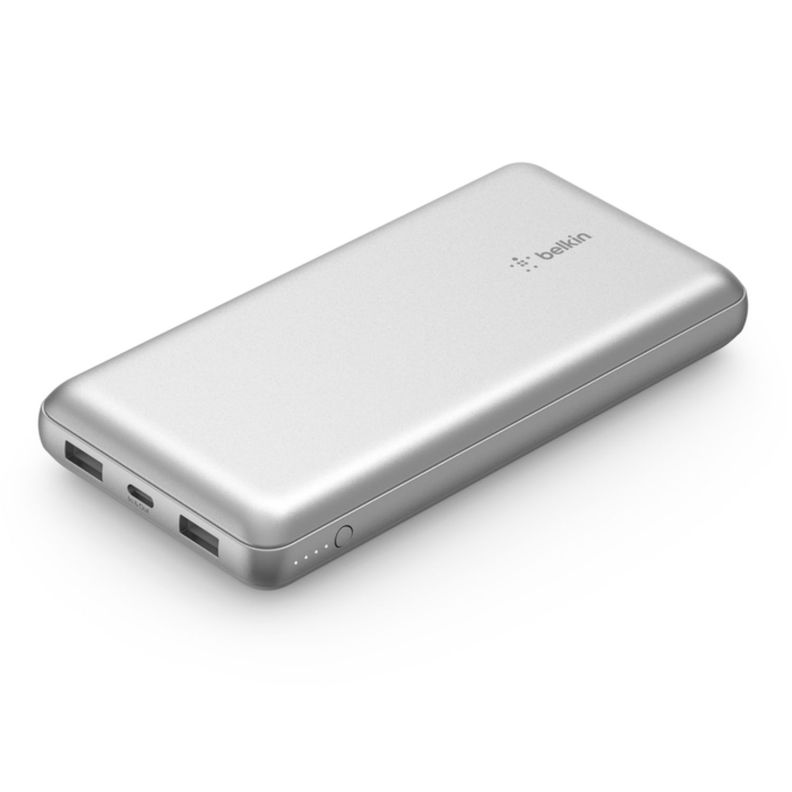 Batería Portátil 20.000 mAh USB-A y USB-C 15W Belkin Plata-1