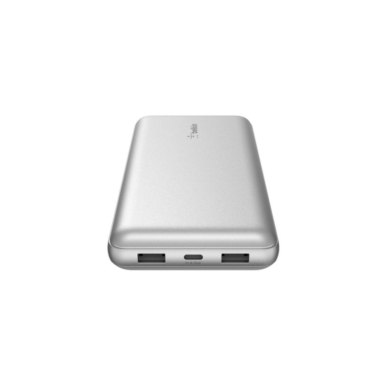 Batería Portátil 20.000 mAh USB-A y USB-C 15W Belkin Plata-2