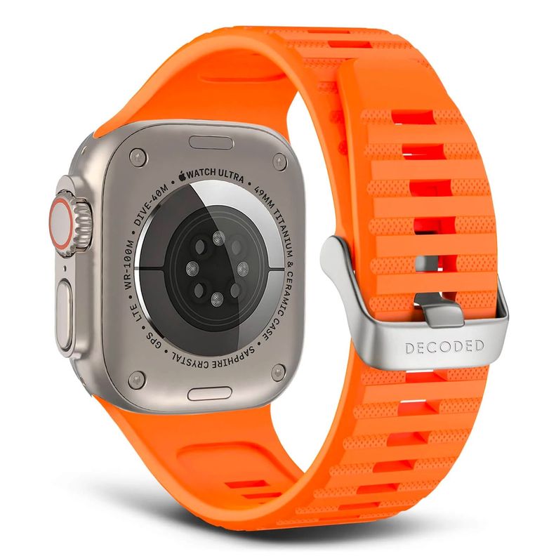 Banda para Apple Watch 49mm de Silicona UT Decoded Naranja-0