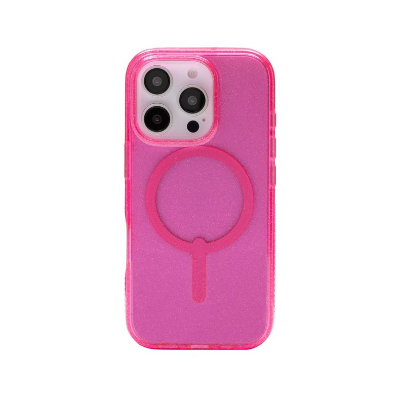 Funda Milan Snap Magsafe iPhone 16 Pro Max Zagg Rosa glitter-0