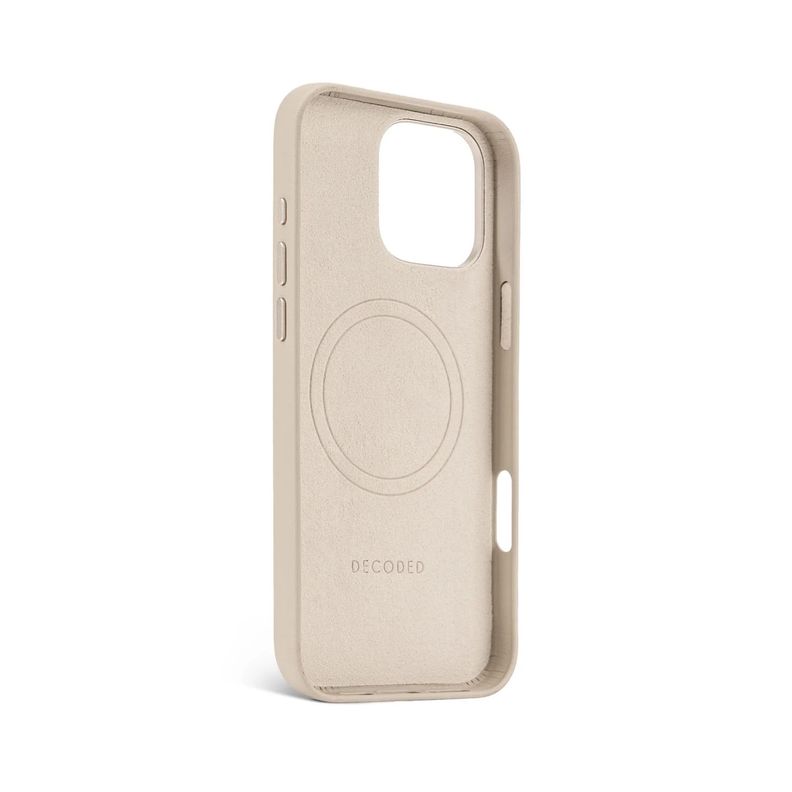 Funda cuero Magsafe iPhone 16 Pro Max Decoded Gris-3