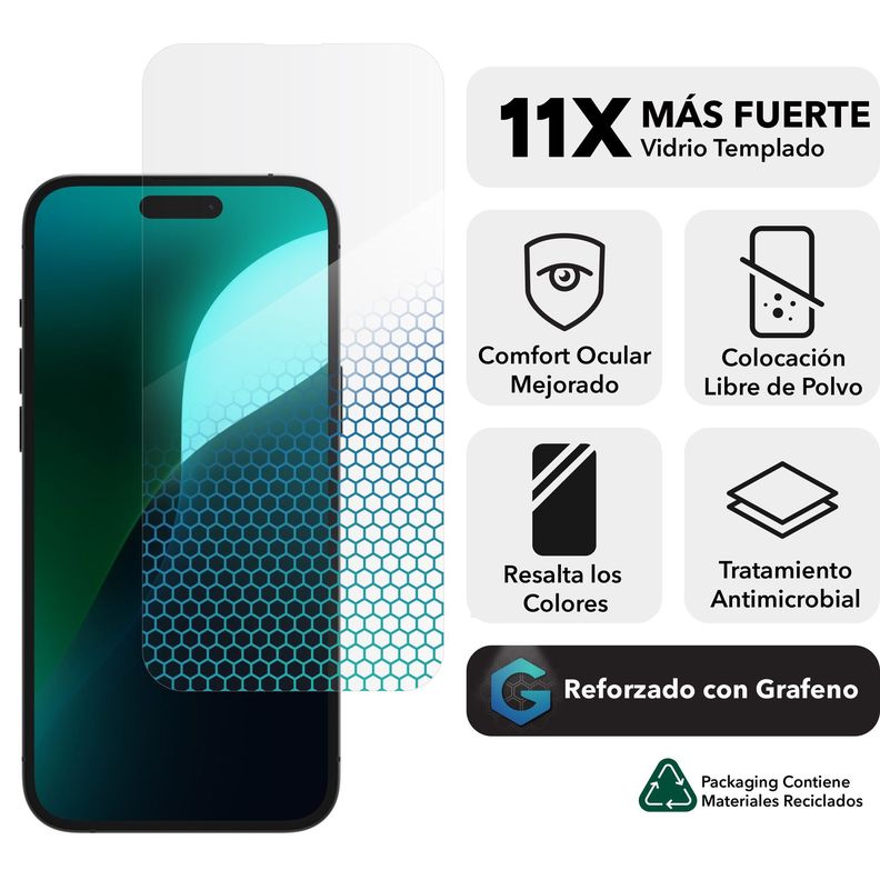 Lámina Glass XTR4 para iPhone 16 Plus/15 Plus-1