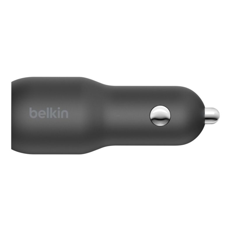 Cargador de auto 37W con cable USB-C a Lightning Negro-1