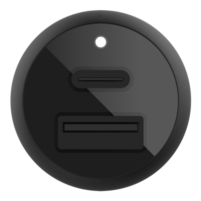 Cargador de auto 37W con cable USB-C a Lightning Negro-2