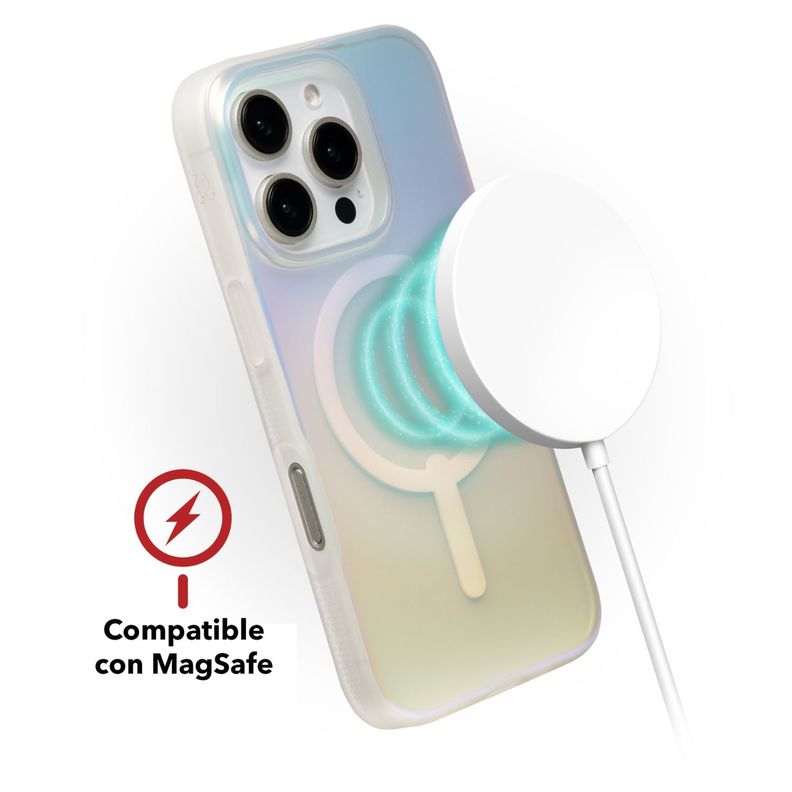 Funda Milan Snap Magsafe iPhone 16 Pro Zagg iridiscente-5
