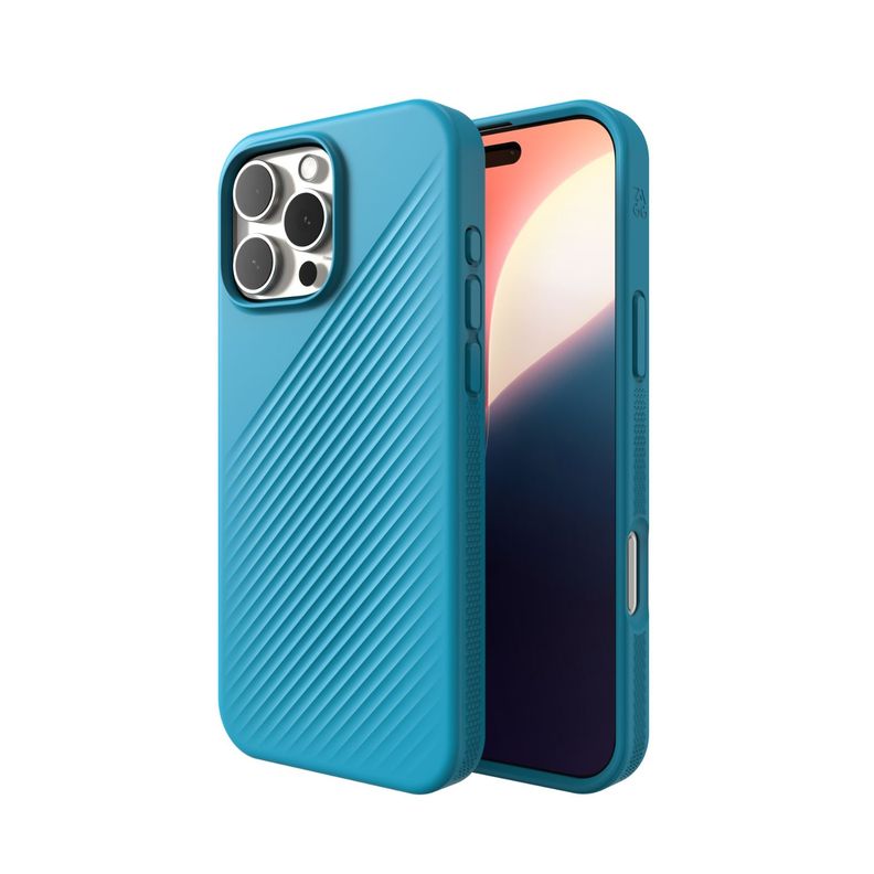 Funda Luxe Snap Magsafe iPhone 16 Pro Max Zagg azul-8