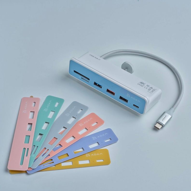 Hub USB-C 7-1 Casa Hub i7 para iMac de 24" Adam Elements-6