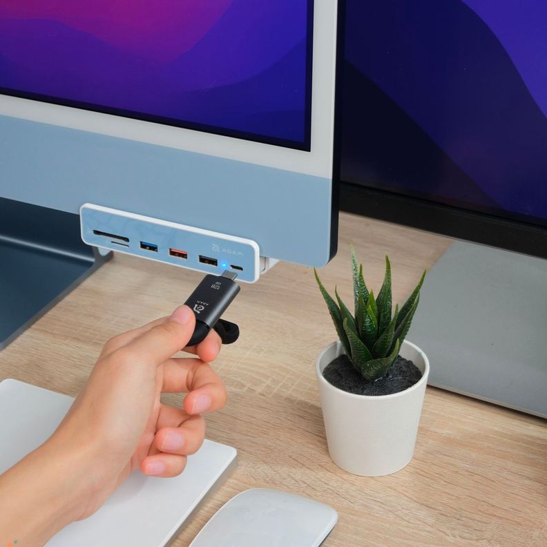 Hub USB-C 7-1 Casa Hub i7 para iMac de 24" Adam Elements-8