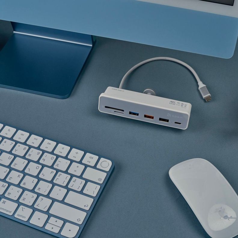 Hub USB-C 7-1 Casa Hub i7 para iMac de 24" Adam Elements-9