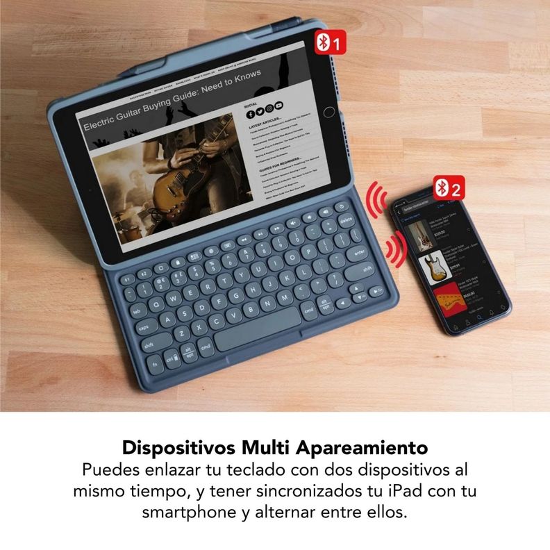 Teclado Con Funda Pro Keys Para iPad Air 10.9 Zagg-6