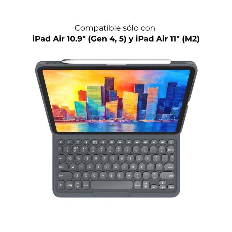 Teclado Con Funda Pro Keys Para iPad Air 10.9 Zagg-2