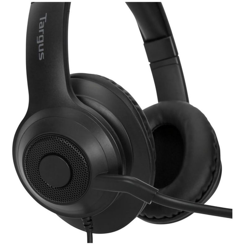 Audifono Profesional Stereo Con Cable Targus Negro-3
