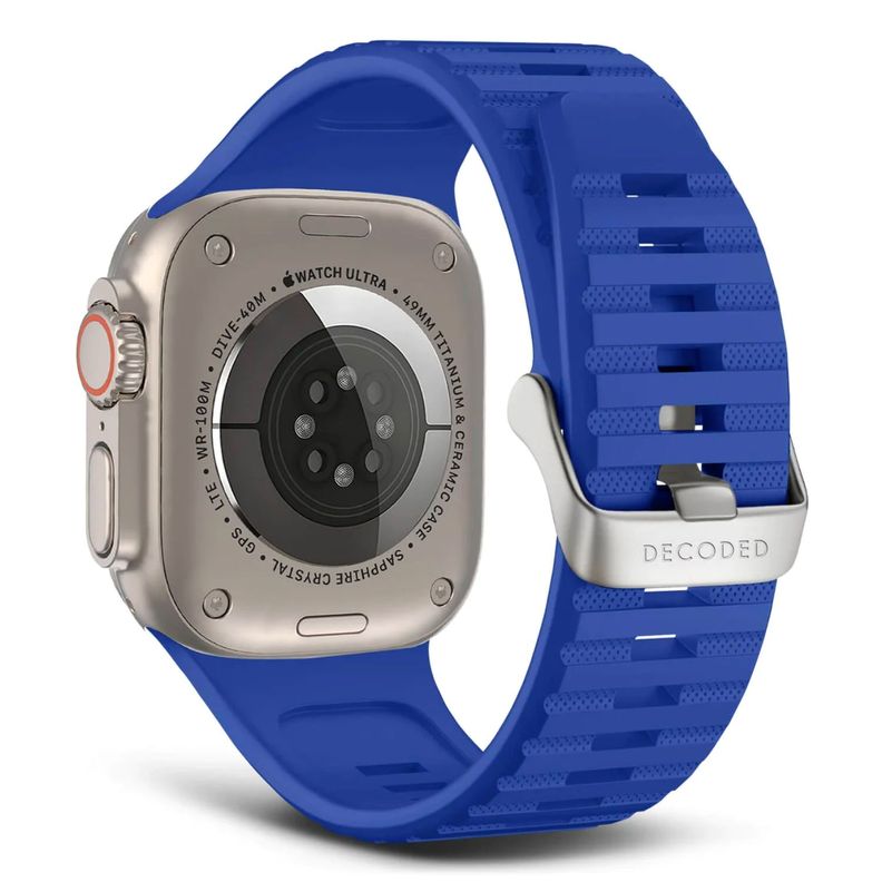Banda para Apple Watch 49mm de Silicona UT Decoded Azul-0