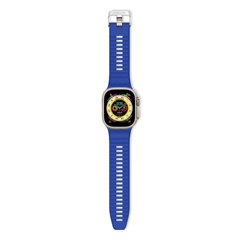 Banda para Apple Watch 49mm de Silicona UT Decoded Azul-1