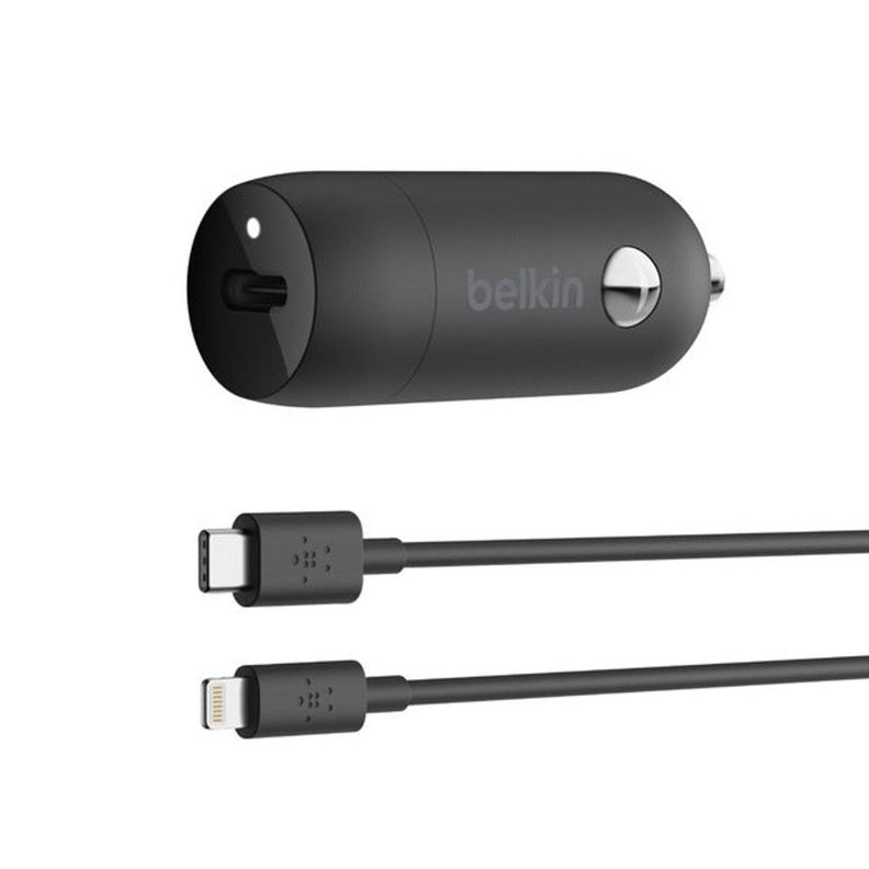Cargador para auto USB-C de 20W con cable Lightning a USB-C-2