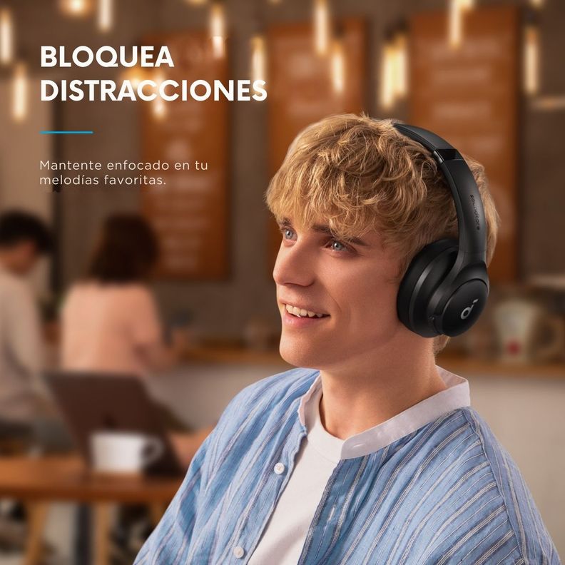 Audifono Over Ear Noise Cancelling Q20i Soundcore Negro-6